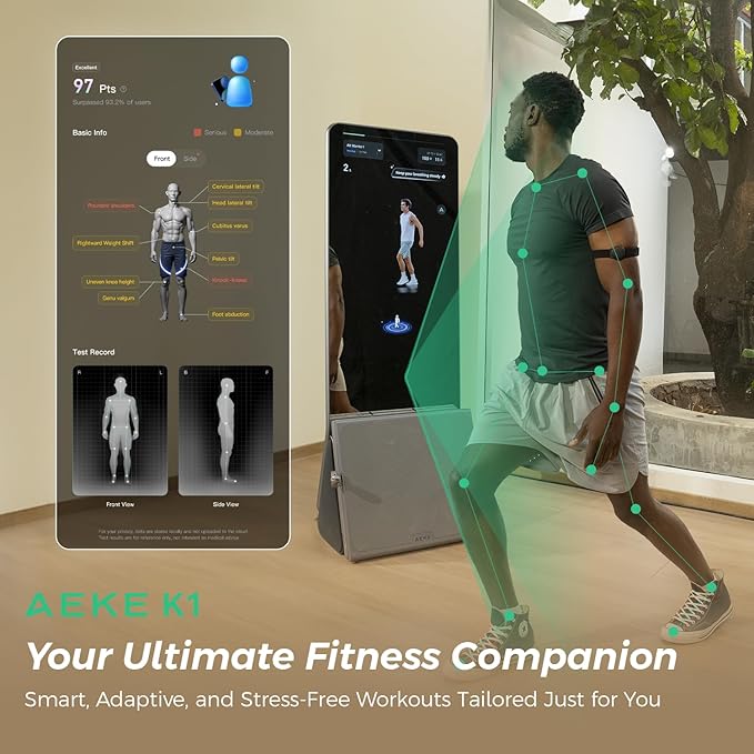 AEKE K1 Smart Home Gym System+Yoga Mat+Extender Belt