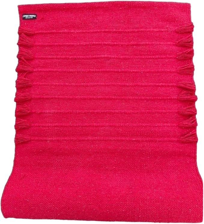 Indian Handmade100 % Organic Anti Skid Multi Colour Cotton Yoga Mat - Eco-Friendly Hand-Woven Rug - Non-Slip & Thick (24”x72”x5mm) for Hot yoga & Everyday Fitness at Home - Comfortable & Foldable Extra-Long Mat