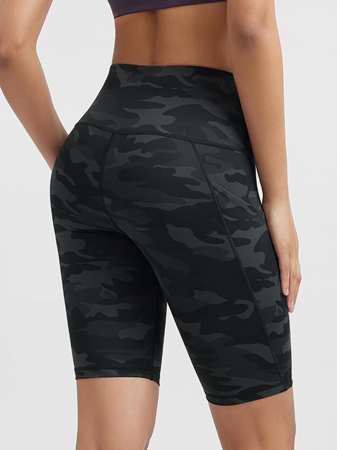 ODODOS Women's Tummy Control Biker Shorts 2.0 with Pockets High Waist Athletic Workout Yoga Shorts-3.5''/ 5"/ 8" / 10" Inseam