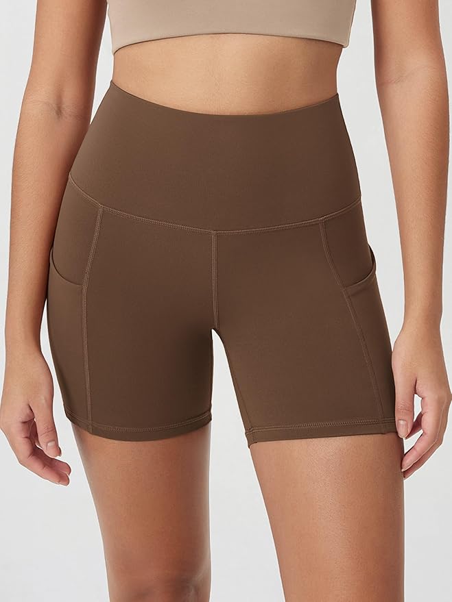 ODODOS Women's Tummy Control Biker Shorts 2.0 with Pockets High Waist Athletic Workout Yoga Shorts-3.5''/ 5"/ 8" / 10" Inseam