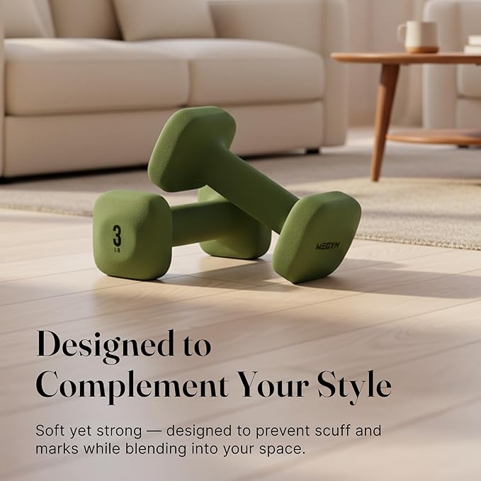 WeGym SafeGrip Square Dumbbells with Anti Slip Handles, Aesthetic Free Weights for Home Workouts, Stable Design Prevents Rolling during Floor Exercises