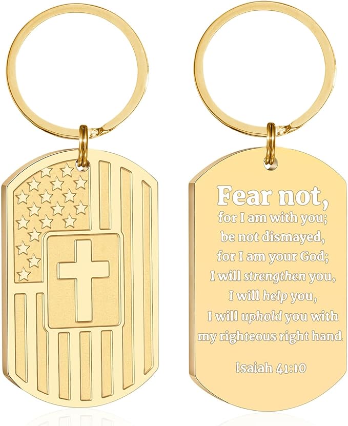 DuoDiner Stocking Stuffers Christmas Gift-Keychain Gifts for Men Religious Mens Gifts