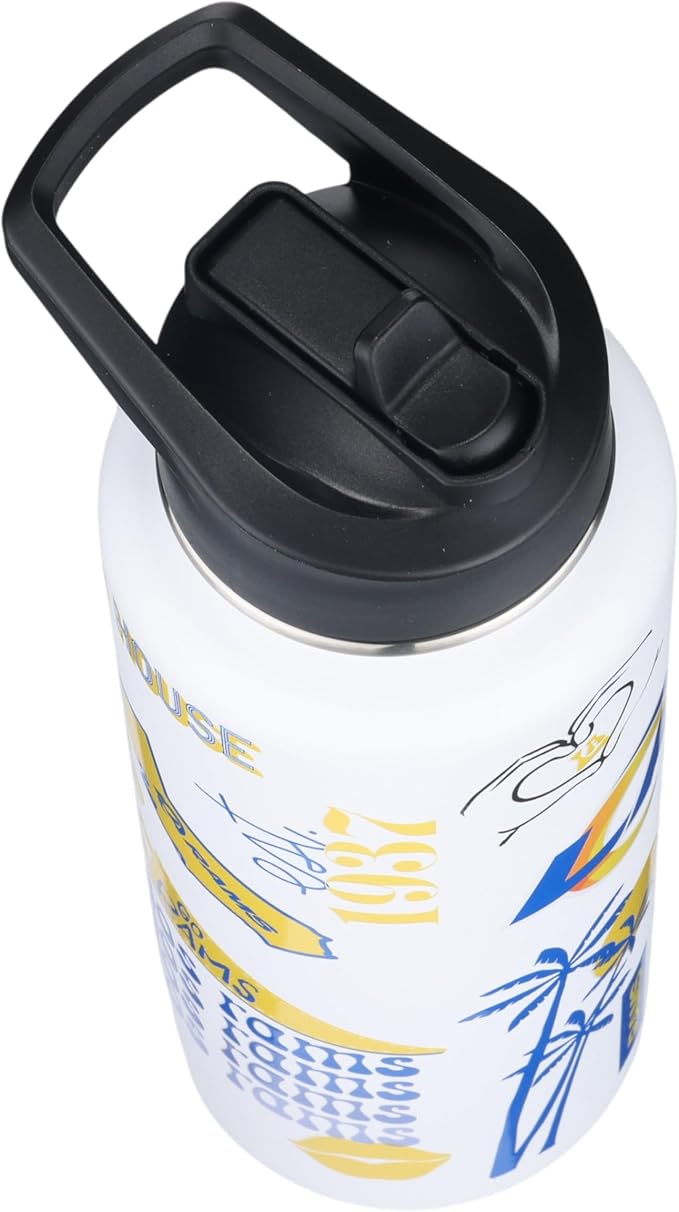 The Memory Company Officially Licensed NFL 34oz Water Bottle - Premium Stainless Steel Double-Wall Insulated, Leakproof Design
