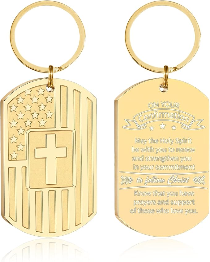 DuoDiner Stocking Stuffers Christmas Gift-Keychain Gifts for Men Religious Mens Gifts