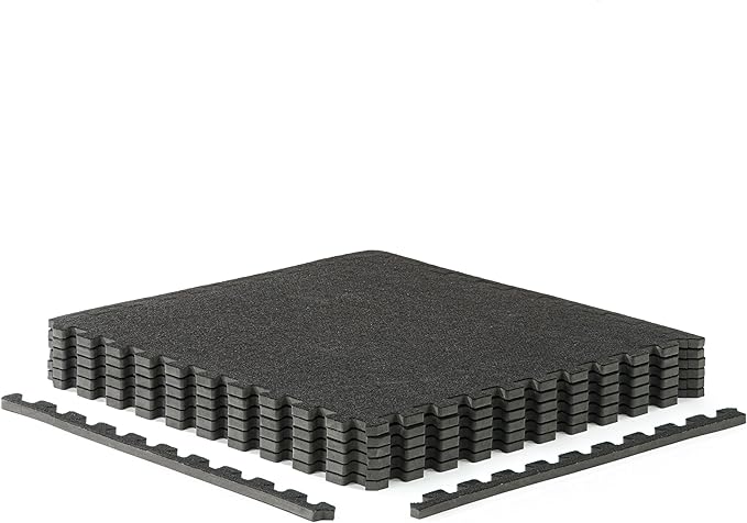 CAP Barbell Interlocking EVA Foam Carpet Puzzle Mat Floor Tiles - 24" x 24" x 1/2" | Multiple Color Options