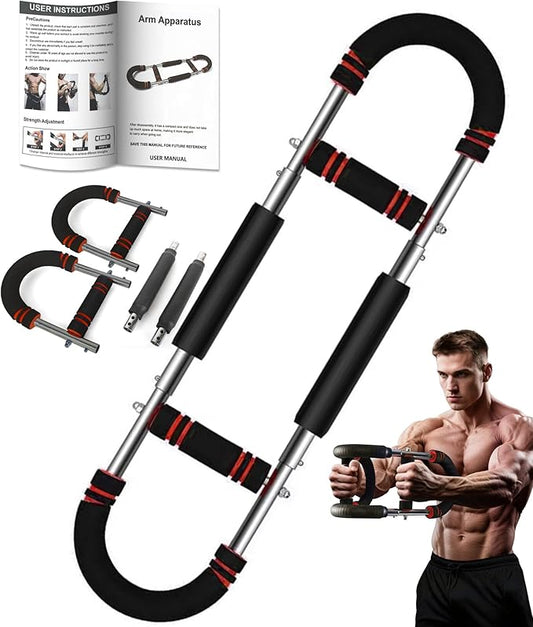 Twister Arm Trainer for Men, Chest Muscle Exercise Equipment 5-Level Free Adjustment Features an Ergonomic 15° Target clamp Portable Fitness Equipment Ideal for Home Gyms and Travel Workouts
