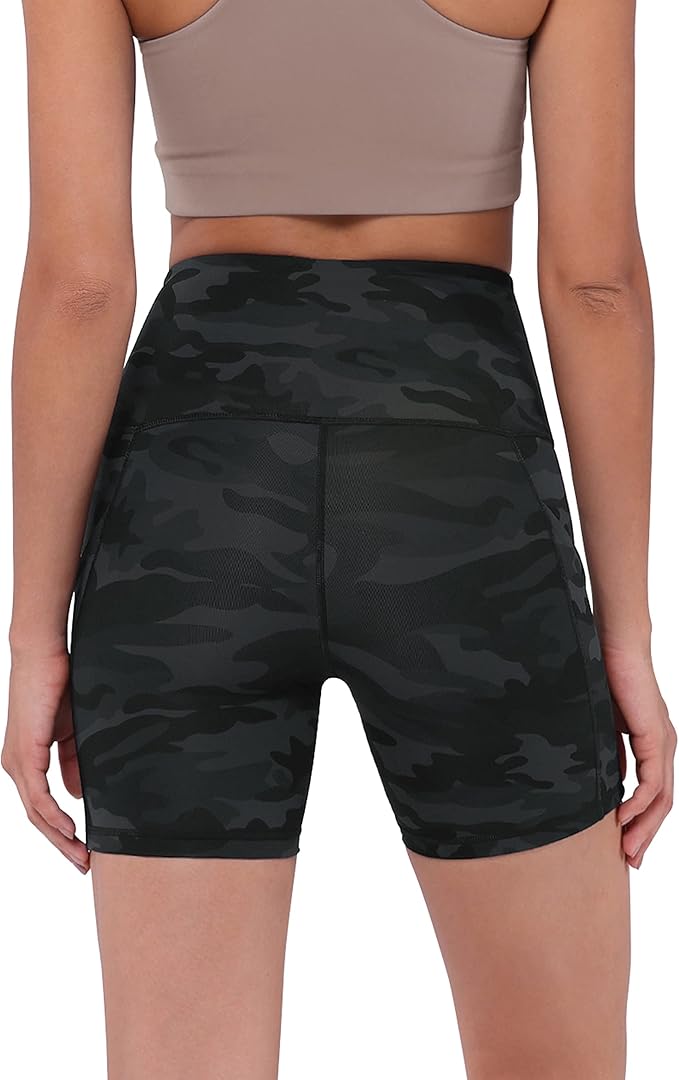 ODODOS Women's Tummy Control Biker Shorts 2.0 with Pockets High Waist Athletic Workout Yoga Shorts-3.5''/ 5"/ 8" / 10" Inseam