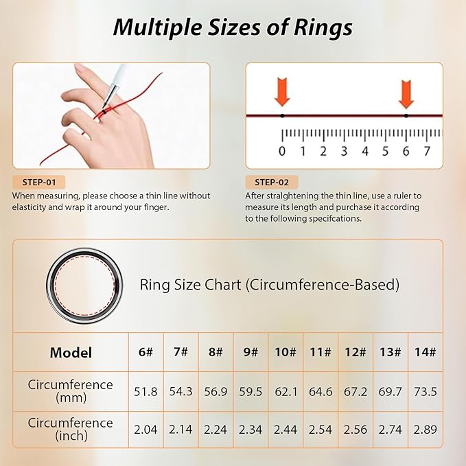Smart Ring for Women Men Health Ring with Heart Rate, Blood Oxygen, Blood Pressure, Sleep Tracker, Step Tracker, IP68 Waterproof Fitness Ring for iOS & Android,No Subscription Fee (Silver, 8#)
