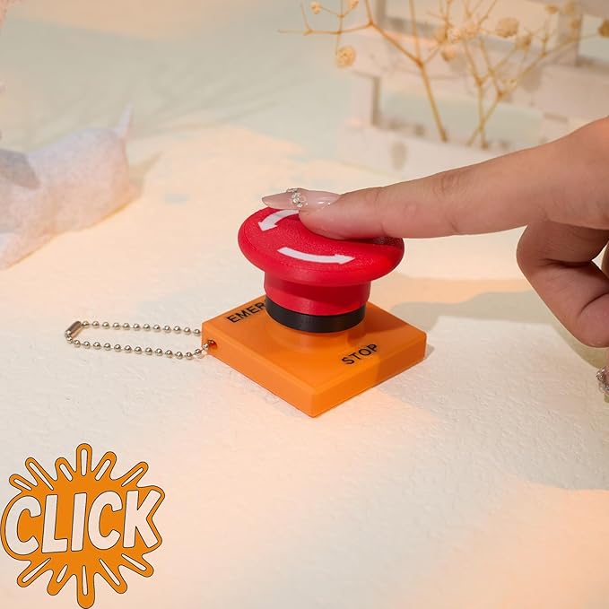 minihope Click Fidget Keychain – Cute Stress Relief Gadget – Pocket Button Clicker for Focus, Fun & Bag Charm Us
