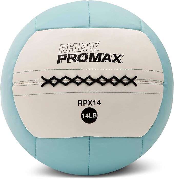 Champion Sports Rhino Slam Ball, 4-30 lb. Non-Slip Grip, Weightlifting, Crossfit, Home Gym, Fitness, 14" Diameter Balls, Optional Storage Rack/Tree Sold Separately