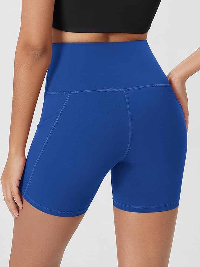 ODODOS Women's Tummy Control Biker Shorts 2.0 with Pockets High Waist Athletic Workout Yoga Shorts-3.5''/ 5"/ 8" / 10" Inseam
