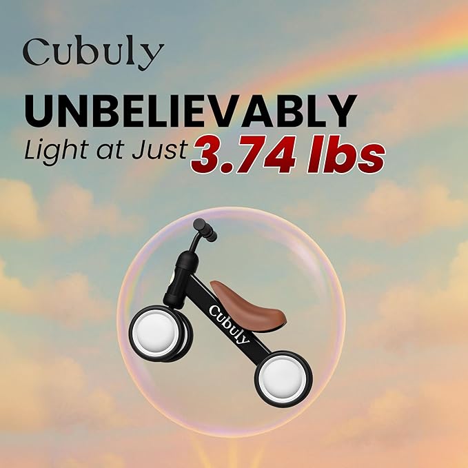 Baby Balance Bike for 1-3 Year – First Birthday Boy Girl Gifts 12-36 Month Mini Bike|Colorful Lighting Wheels|Ride on Toys |Toddler Balance Bike 1-3 Indoor/Outdoor Bike