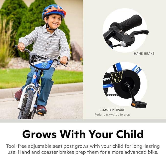 Schwinn Elm and Koen Bike or Balance Bike, 12-18 Inch Bike for Kids Ages 2-13, Black, Blue, Red, Teal, Pink or Purple, SmartStart Ergonomic Design, Adjustable Seat Grows with Child, Training Bicycle