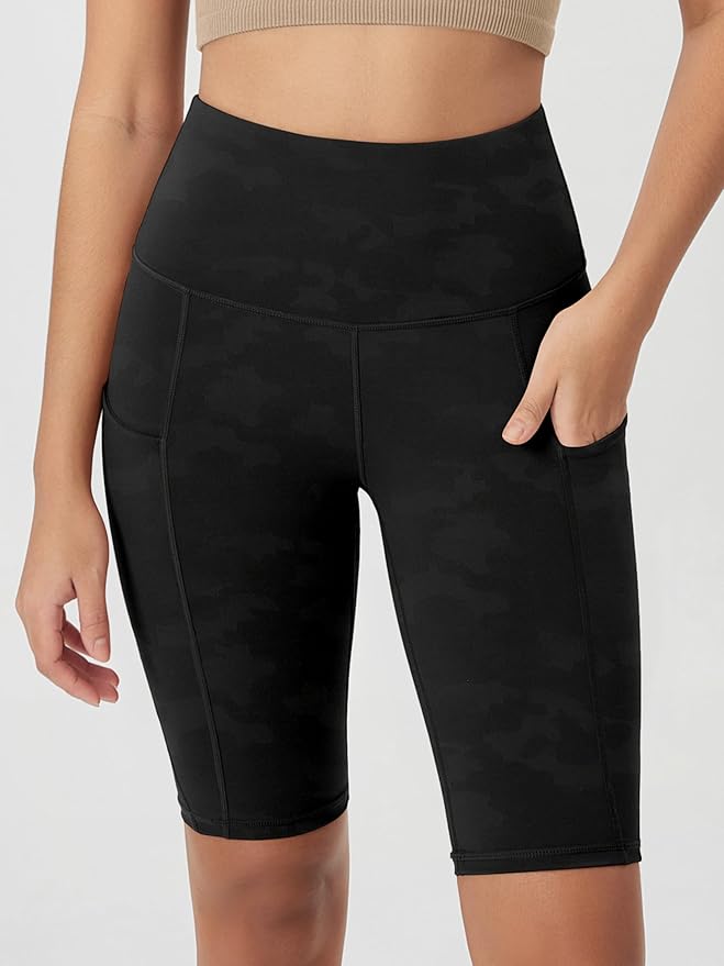 ODODOS Women's Tummy Control Biker Shorts 2.0 with Pockets High Waist Athletic Workout Yoga Shorts-3.5''/ 5"/ 8" / 10" Inseam