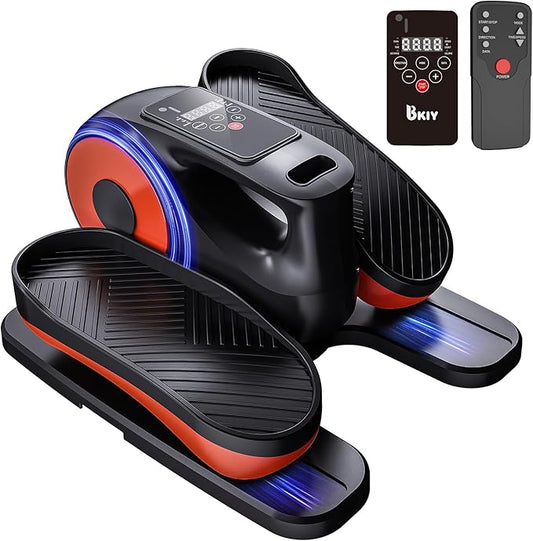 Under Desk Elliptical Machine, Electric Under-Desk Elliptical for Seniors - Mini Elliptical Exercise Equipment for Home with 12-Speed Touch Screen, Remote Control & Reversible Motion