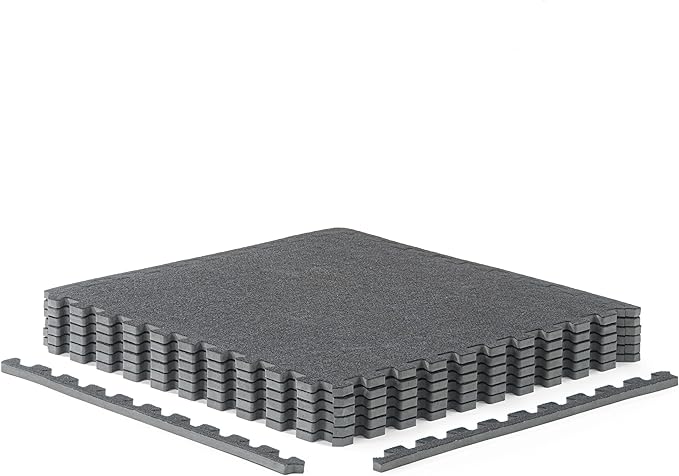 CAP Barbell Interlocking EVA Foam Carpet Puzzle Mat Floor Tiles - 24" x 24" x 1/2" | Multiple Color Options
