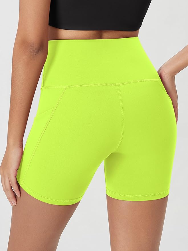 ODODOS Women's Tummy Control Biker Shorts 2.0 with Pockets High Waist Athletic Workout Yoga Shorts-3.5''/ 5"/ 8" / 10" Inseam