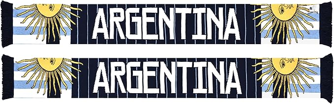 Euroscarves Argentina Recycled Cotton Soccer Knit Scarf