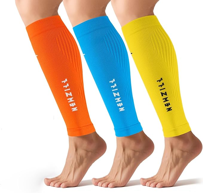 NEWZILL Compression Calf Sleeves (20-30mmHg) for Men & Women Perfect Option to Compression Socks for Running Travel Nursing