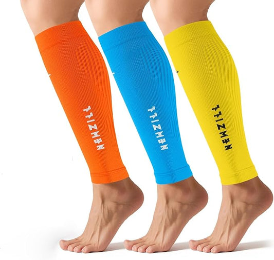 NEWZILL Compression Calf Sleeves (20-30mmHg) for Men & Women Perfect Option to Compression Socks for Running Travel Nursing