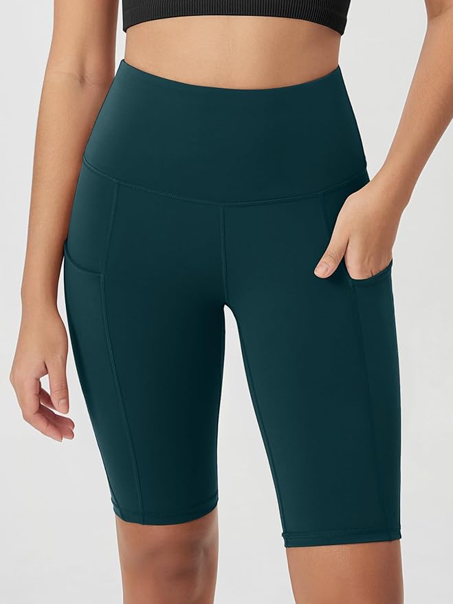 ODODOS Women's Tummy Control Biker Shorts 2.0 with Pockets High Waist Athletic Workout Yoga Shorts-3.5''/ 5"/ 8" / 10" Inseam