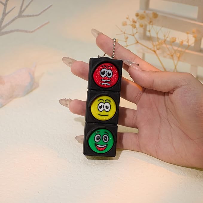 minihope Click Fidget Keychain – Cute Stress Relief Gadget – Pocket Button Clicker for Focus, Fun & Bag Charm Us