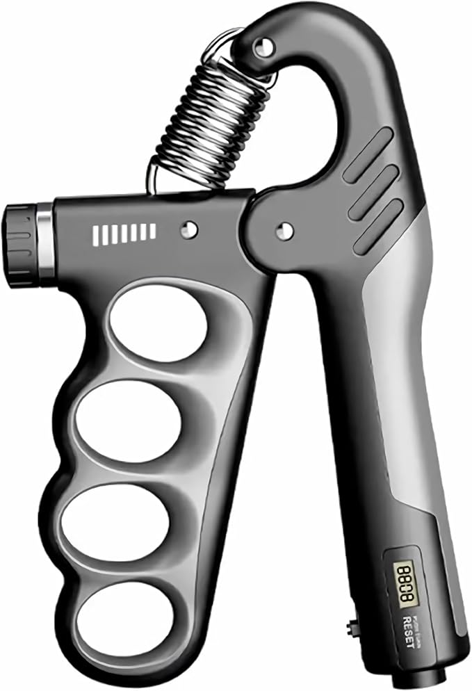 Grip strength trainer, adjustable hand grip strengthener, Durable Adjustable Resistance 5-100KG With Digital Counter, ergonomic design, high-strength spring, perfect hand