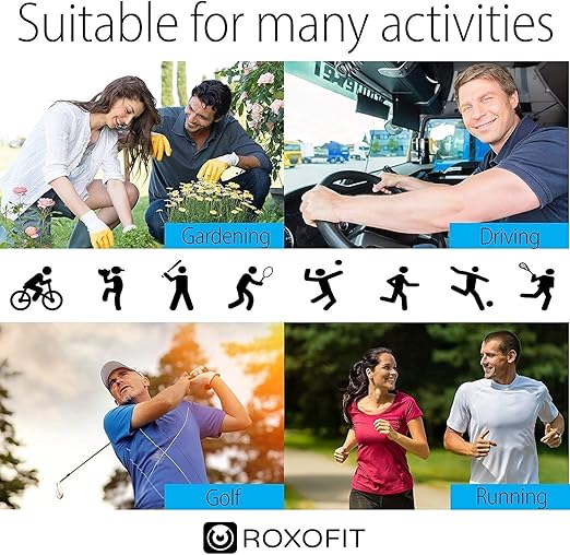 ROXOFIT Calf Brace for Torn Calf Muscle and Shin Splint Pain Relief - Adjustable Neoprene Compression Support Wrap for Lower Leg Tibia Injury, Strain, Tear - Runners Sleeve for Men and Women
