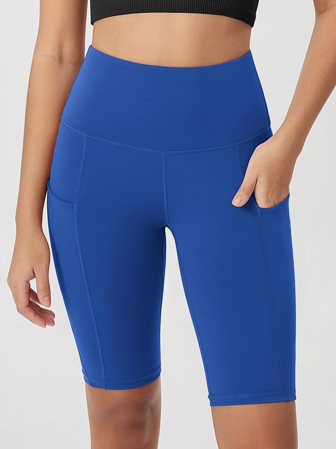 ODODOS Women's Tummy Control Biker Shorts 2.0 with Pockets High Waist Athletic Workout Yoga Shorts-3.5''/ 5"/ 8" / 10" Inseam