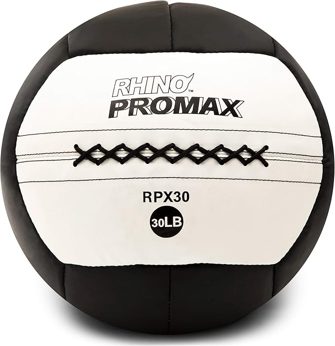 Champion Sports Rhino Slam Ball, 4-30 lb. Non-Slip Grip, Weightlifting, Crossfit, Home Gym, Fitness, 14" Diameter Balls, Optional Storage Rack/Tree Sold Separately