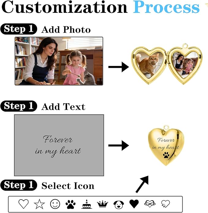 Hiyong Personalized Keychain Custom Photo Keyring Customized Gifts for Men Custom Keychain with Your Photo Logo or Text