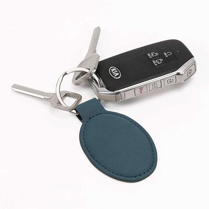 LaserGram Oval Keychain, Soccer Ball, Personalized Engraving Included