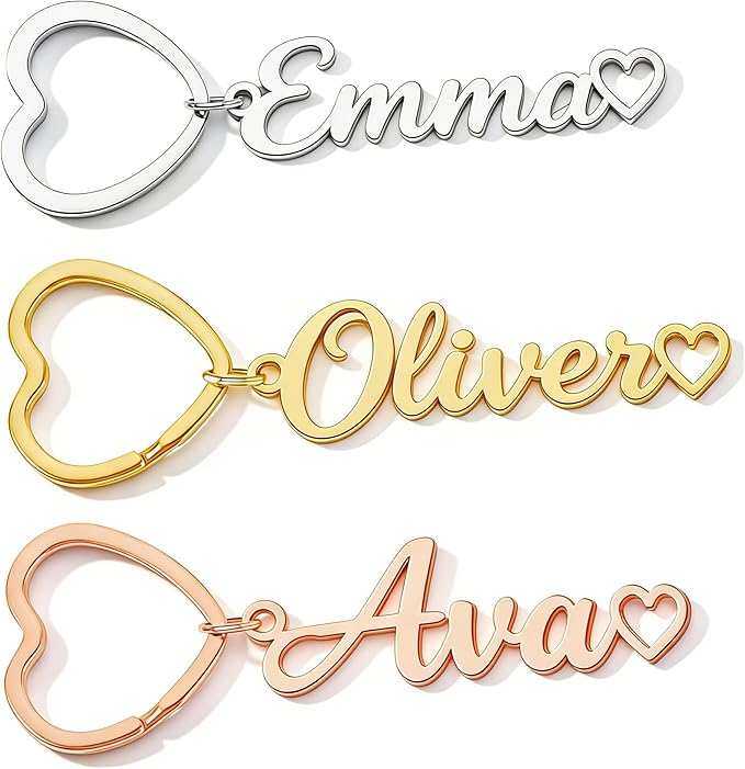 Hiyong Personalized Keychain Custom Photo Keyring Customized Gifts for Men Custom Keychain with Your Photo Logo or Text