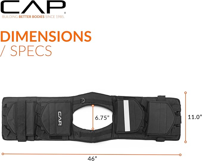 CAP Barbell Adjustable Weighted Vest | 20-150 lbs | Heavy-Duty Workout Vest with Removable Iron Weights for Strength Training, Cardio, Running, and Calisthenics