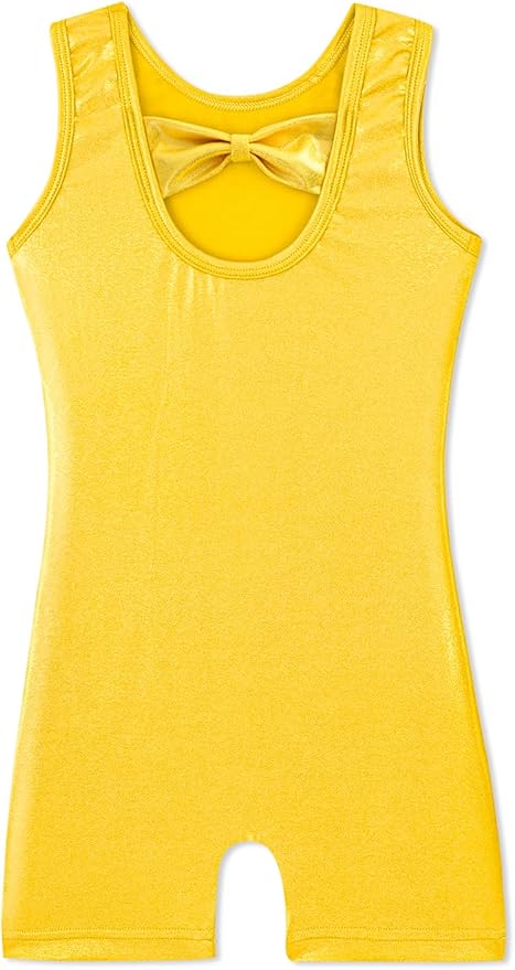 HOZIY Gymnastics Leotards for Girls with Shorts Toddlers Biketards Rainbow Unicorn Dinosaur Mermaid Leopard Flower Galaxy