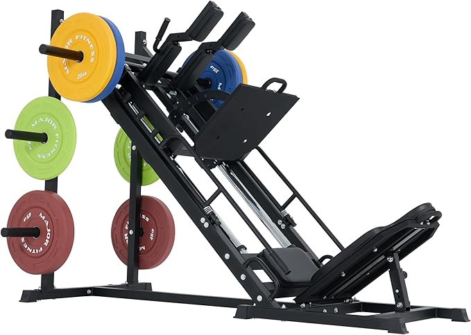 Drone S1 Leg Press Hack Squat Machine, All-in-One Lower Body Strength Training Machine for Home Gym, Adjustable Leg Press, Linear Bearing System, Back Support Cushion, Weight Storage Posts