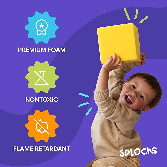 ENVIROLITE 6" Foam Cubes | Premium Quality Foam Cubes for Foam Pits | for BMX Pits, Trampoline Parks, Ninja Gyms, Gymnastics & Skatepark Foam Pits | 64 Foam Cubes