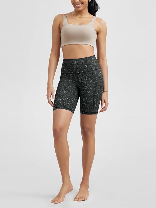 ODODOS Women's Tummy Control Biker Shorts 2.0 with Pockets High Waist Athletic Workout Yoga Shorts-3.5''/ 5"/ 8" / 10" Inseam