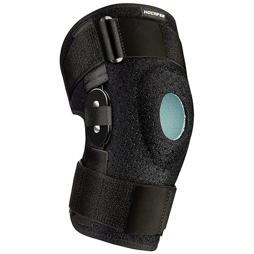 Professional Adjustable Knee Brace,Stable Support of The Decompression Knee, Effective Relief of ACL, Arthritis, Meniscus Tear, Adjustable Compression Band, Suitable for Men and Women(S-L)