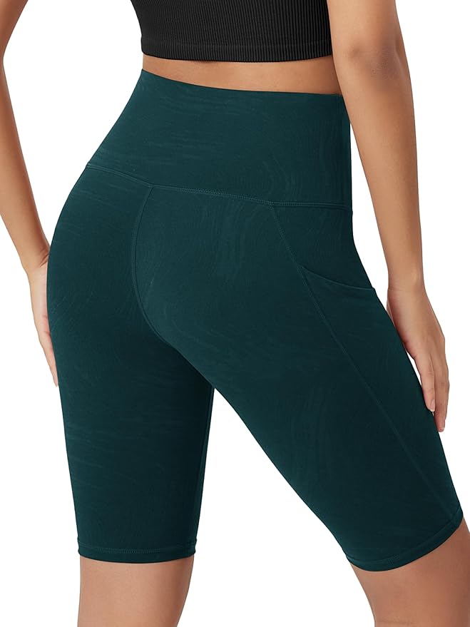 ODODOS Women's Tummy Control Biker Shorts 2.0 with Pockets High Waist Athletic Workout Yoga Shorts-3.5''/ 5"/ 8" / 10" Inseam