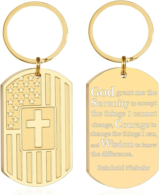 DuoDiner Stocking Stuffers Christmas Gift-Keychain Gifts for Men Religious Mens Gifts