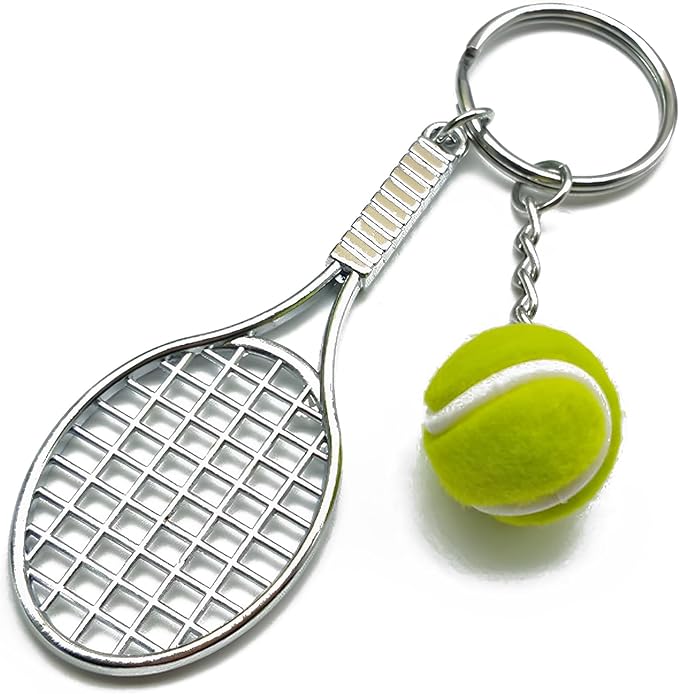 Mini Cute Soccer Keychain Bowling Tennis Baseball Keychain for Men Women Boys Girls Gift