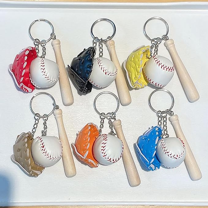 Mini Cute Soccer Keychain Bowling Tennis Baseball Keychain for Men Women Boys Girls Gift