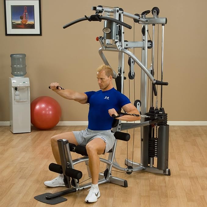 Body-Solid Powerline P2LPX Home Gym Equipment with Leg Press, Grey/Black