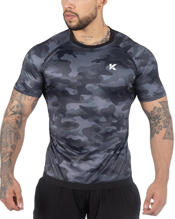 Kewlioo Sauna Shirt for Men - Heat Trapping Sweat Vest, Sauna Suit For Men, Compression Workout Sweat Suit for Gym, Workouts