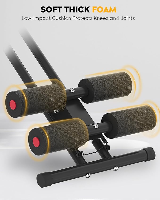Ab Machine Ab Trainer Machine : Adjustable Ab Machine for Stomach Workout at Home Gym Ab Workout Foldable Core Strength Training Equipment Home Gym System