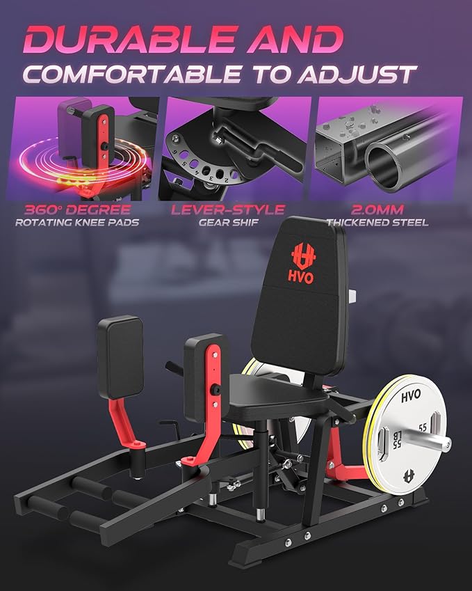 HVO Hip Abductor Adductor Machine: Inner and Outer Thigh Leg Adduction Abduction Machine Exercise Equipment Home Gym