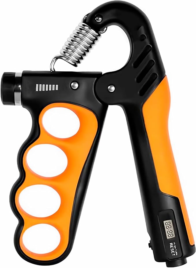 Grip strength trainer, adjustable hand grip strengthener, Durable Adjustable Resistance 5-100KG With Digital Counter, ergonomic design, high-strength spring, perfect hand
