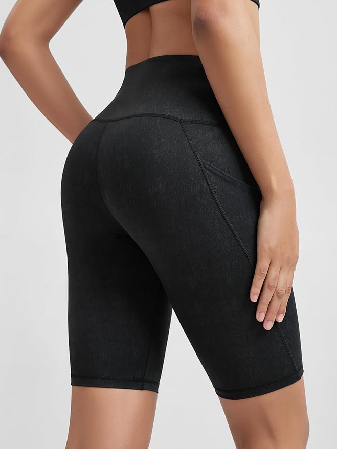 ODODOS Women's Tummy Control Biker Shorts 2.0 with Pockets High Waist Athletic Workout Yoga Shorts-3.5''/ 5"/ 8" / 10" Inseam