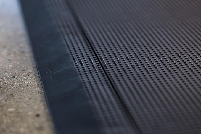 Baselayer Interlocking Floor Tile Trim Pieces - Beveled Edges and Corners - Durable ½ in TPE (Rubber Like, NOT Foam, no Odor) - 10 Edges and 4 Corners - Made in USA
